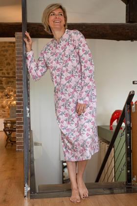CHEMISE DE NUIT ML OUVERTE DOS