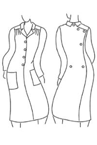 ROBE OUVERTE DOS CROISE