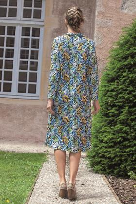 ROBE OUVERTE DOS PAR PRESSIONS