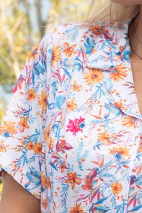 ROBE OUVERTE DOS PAR PRESSIONS