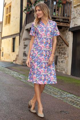 ROBE OUVERTE DOS PAR PRESSIONS