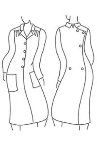 ROBE OUVERTE DOS CROISE