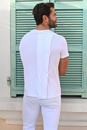 T-SHIRT OUVERT DOS CROISÉ