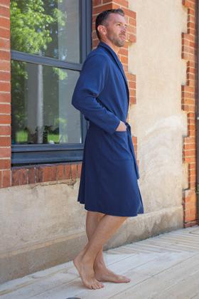 PEIGNOIR MIXTE COTON