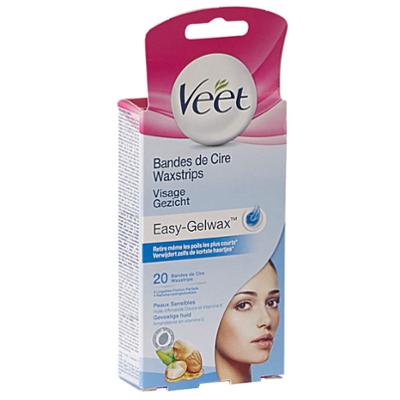 20 BANDES DE CIRE VISAGE