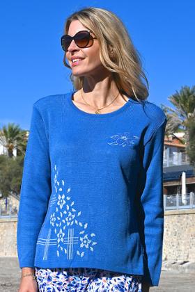 PULL BRODERIE