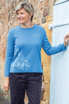 PULL BRODERIE