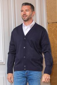 GILET COL POINTE