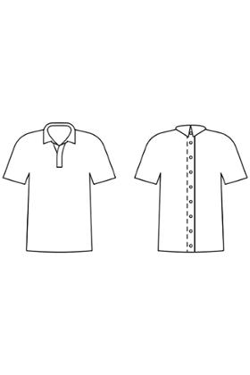 POLO OUVERT DOS PAR PRESSIONS