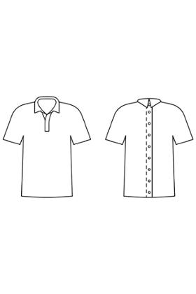 POLO OUVERT DOS PAR PRESSIONS