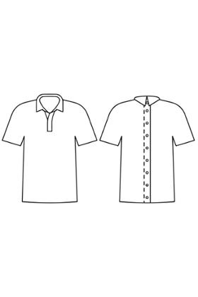 POLO OUVERT DOS PAR PRESSIONS