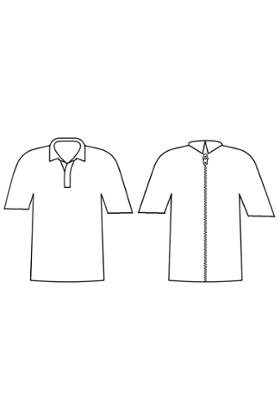 POLO OUVERT DOS PAR ZIP