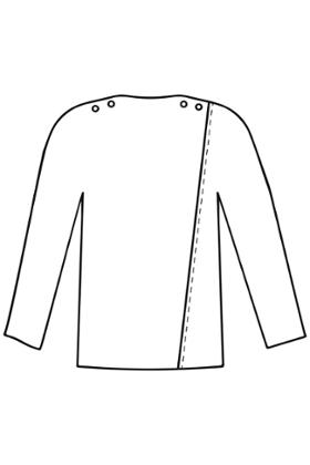 PULL OUVERT DOS