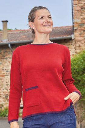 PULL OUVERT DOS