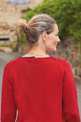 PULL OUVERT DOS
