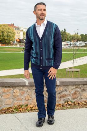 GILET COL POINTE