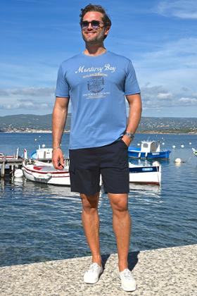 SHORT COTON AVEC LIEN