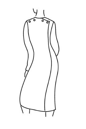 ROBE CROISÉE DOS
