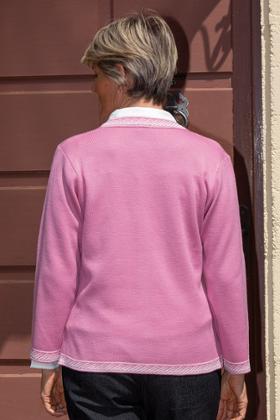 GILET COL POINTE