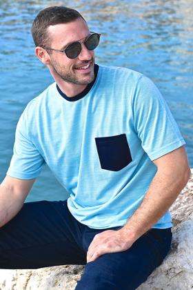 T-SHIRT POCHE POITRINE