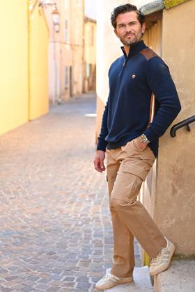 PULL COL ZIPPÉ
