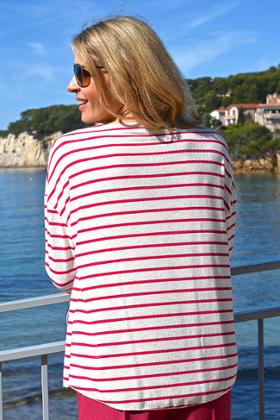 PULL RAYURES SEQUINS