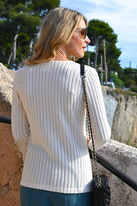 PULL MAILLE TRESSEE