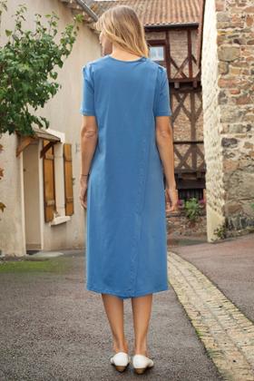 ROBE CROISE DOS COTON