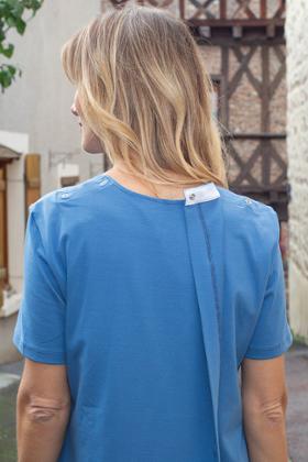 ROBE CROISE DOS COTON