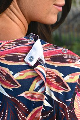 ROBE CROISE DOS FLEURS