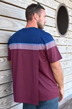 TSHIRT CROISE DOS COTON