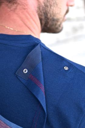 TSHIRT CROISE DOS COTON