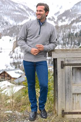 POLO COL ZIPPE