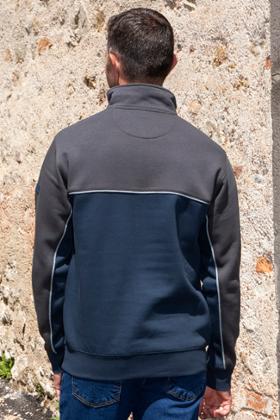 SWEAT COL ZIPPE