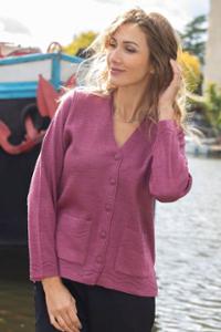 GILET COL POINTE