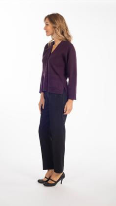 GILET COL POINTE