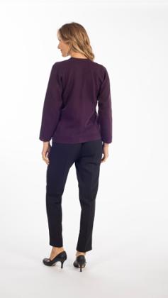 GILET COL POINTE