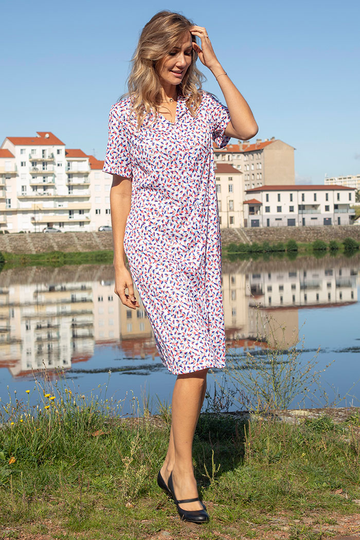 ROBE OUVERTE DOS PAR AIMANTS