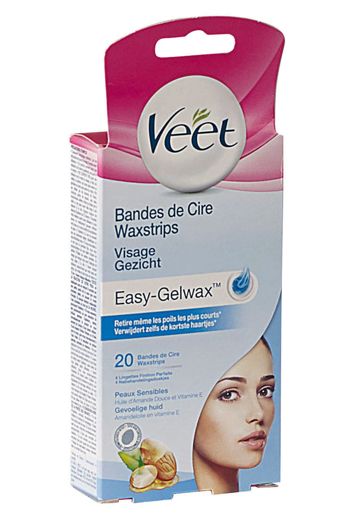 20 BANDES DE CIRE VISAGE