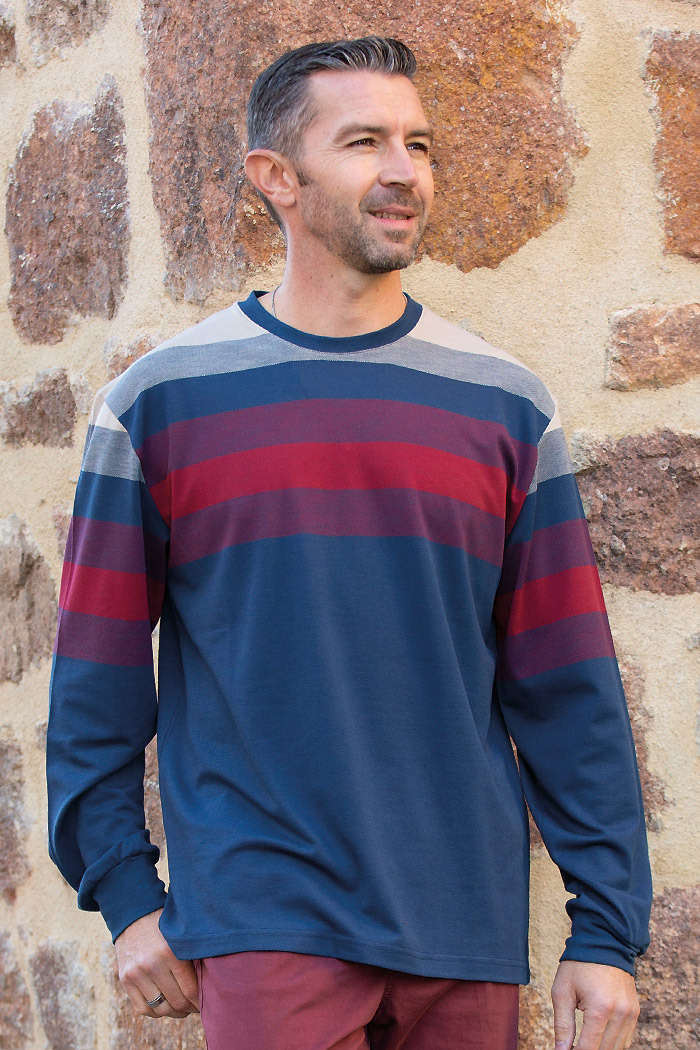 T-SHIRT ML COTON VISCOSE