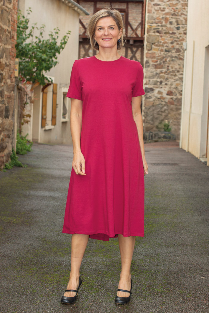 ROBE CROISE DOS COTON