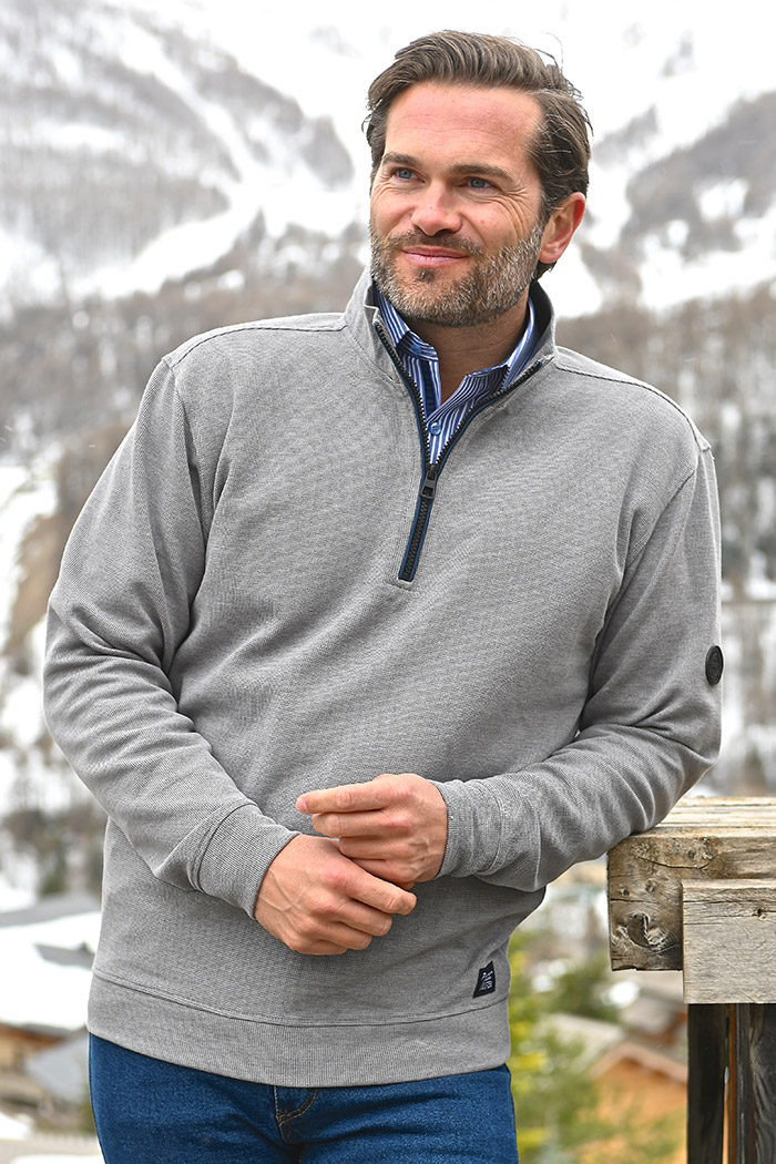 POLO COL ZIPPE
