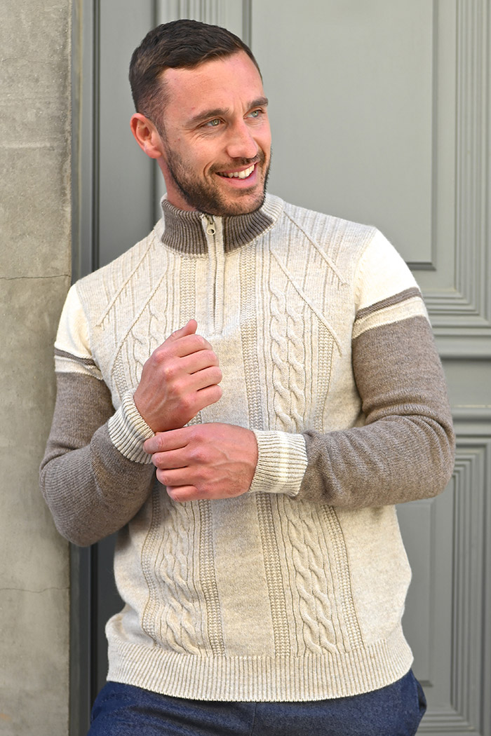 PULL DOUX ZIP